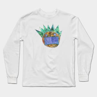 Stitched Appearance Nature Boog Long Sleeve T-Shirt
